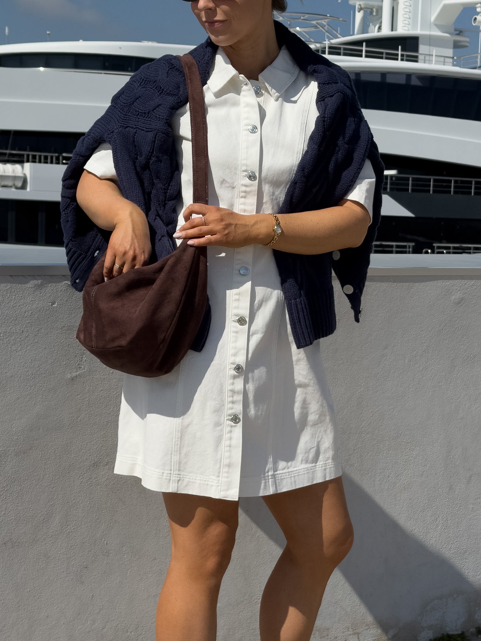 VMDAISY Short Dress - Cloud Dancer